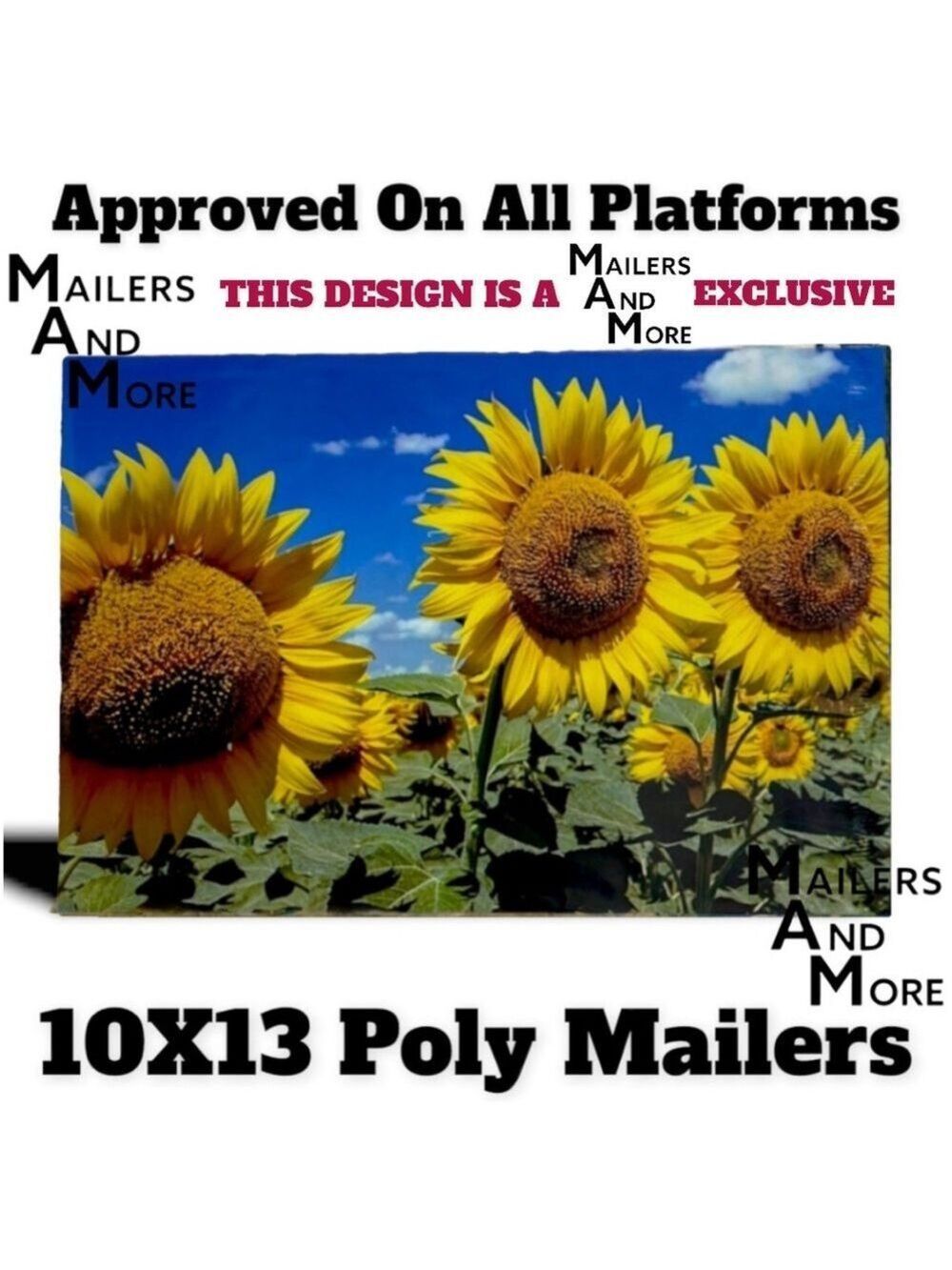 25 10X13 Poly Mailers Sunflower, Shipping Envelopes PRICE IS FIRM Fall - Picture 12 of 12